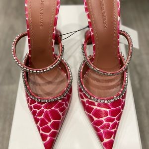 Amina Muaddi embellished mules size 39
